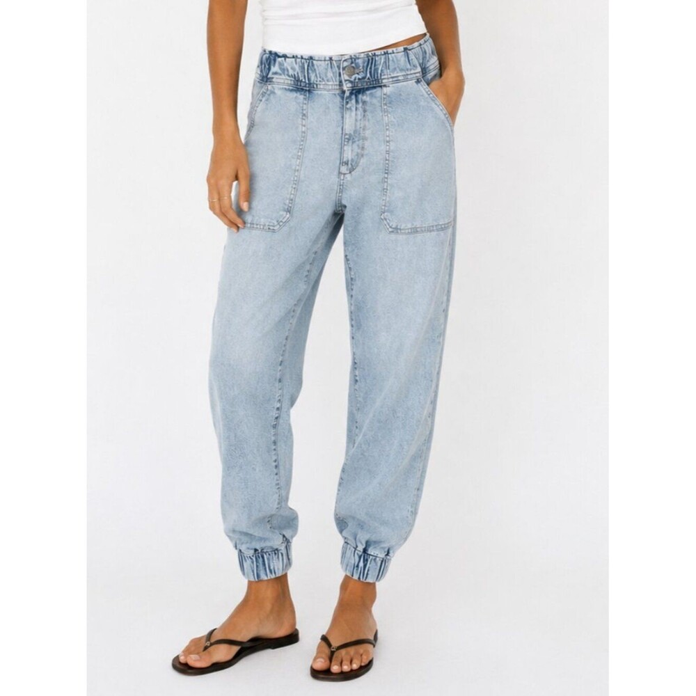 DL1961 Women's Jeans Light Wash Size 30 Laura Jogger High Rise
